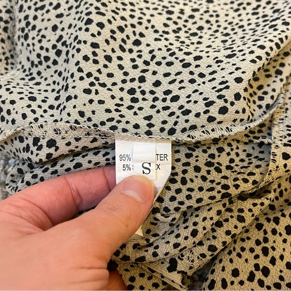 Relipop Leopard Wrap Skirt. Coquette Y2K Ruffle Mini. Size Small. - Picture 7 of 9